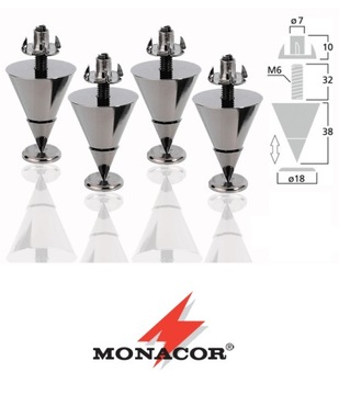 MONACOR SPS-30/SC Набор шипов для динамиков 4 шт.