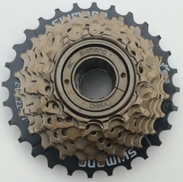 HIT WOLNOBIEG 7-rzedowy SHIMANO MF-TZ21 14-28 NOWY