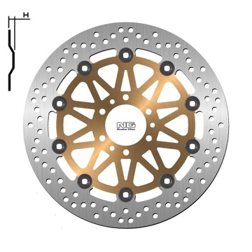 NG752 TARCZA HAMULCOWA GL1800 GOLD WING F6B 13-16