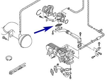 Заглушка EGR VW Audi Skoda Seat Ford 1.9 2.5 TDI