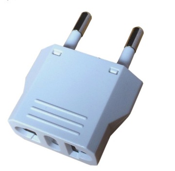 WTYCZKA ADAPTER PRZEJŚCIÓWKA US NA EU BIAŁA ver C