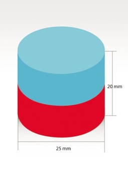 Магнит неодимовый Н52 25х20 цилиндр 35кг 23% НДС