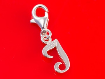 CHARMS litera SREBRO 925 I literka do bransoletki