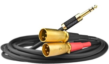 Кабельный кабель 6,3 Jack стерео 2x XLR(M) Klotz 4м