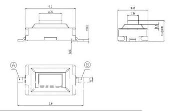 Кнопка микропереключателя MICRO SWITCH TOYOTA OPEL NISS