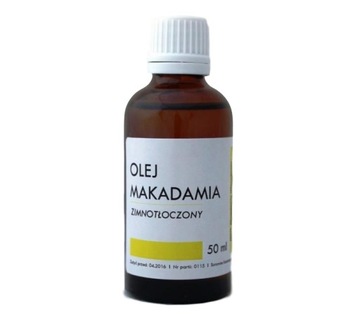 OLEJ MAKADAMIA 50ml zimnotłoczony naturalny