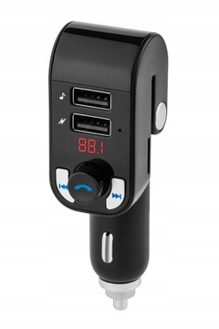 FM-ПЕРЕДАТЧИК BLUETOOTH 2xUSB SD MP3 ЗАРЯДНОЕ УСТРОЙСТВО С LED-подсветкой