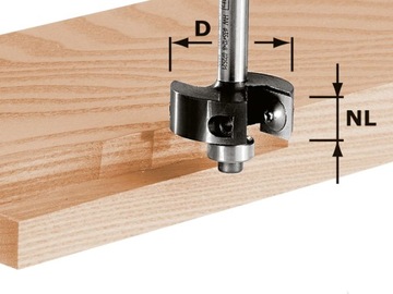 FESTOOL Frez do wręgów HW S8 D38/12 491085