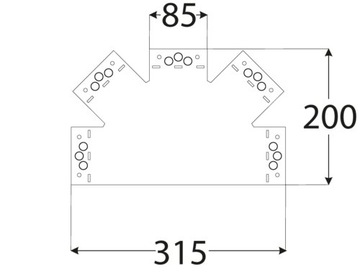 SDLPC1 ПЛОСКИЙ СОЕДИНИТЕЛЬ, 5-ПОЛОЖЕННЫЙ, ДЕКОРАТИВНЫЙ ДУПЛЕКС