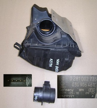 POUZDRO FILTRU VZDUCHU SEAT EXEO 2,0 TDI