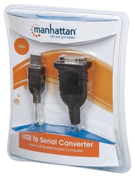 Adapter na kablu USB RS232 COM DB9 pin Win 7 8 10