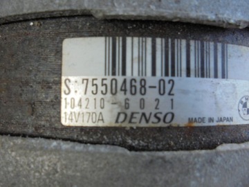 ALTERNÁTOR BMW E81 E87 116I 118I 120I N43 7550468