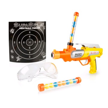 PAINTBALL PISTOLET NA FARBĘ+ 50 KULEK+OKULARY