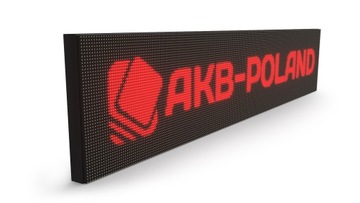 Reklama LED 224x16cm Wyświetlacz Tablica POMARAŃCZ