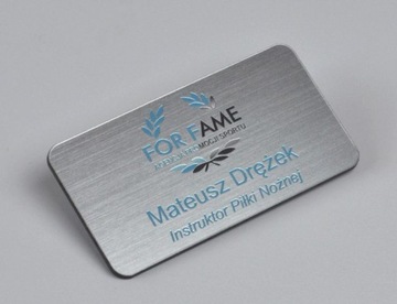identyfikator imienny firmowy z nadrukiem 10 szt
