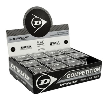 PIŁKI DO SQUASHA DUNLOP COMPETITION 12 SZT