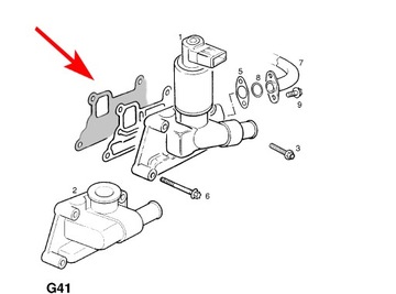 012 Заглушка EGR OPEL Agila Astra G Corsa B/C 1.0