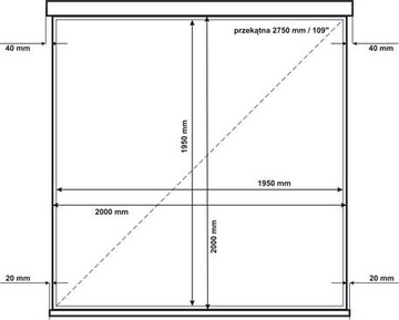 Проекционный экран 1:1 Avtek TRIPOD Pro 200 см