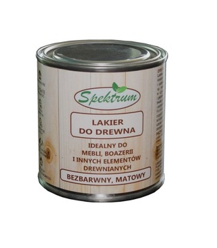 Lakier do drewna SPEKTRUM - bezbarwny matowy 250ml