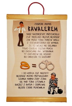 KARTKA, Dyplom, Prezent na Wieczór Kawalerski !!!