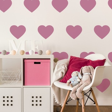 фото ориг. №3, Template painting repetitive reusable 59x95cm wallpaper love hearts love