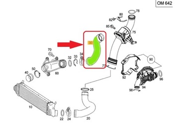 КАБЕЛЬ ТУРБО MERCEDES S-CLASS W221 A2215281482