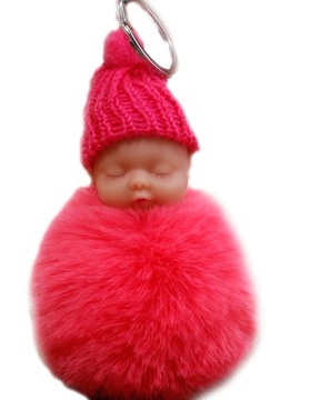 BRELOK LALECZKA POMPON KEYCHAIN ZAWIESZKA DO KLUCZ