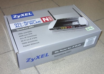 ZyXEL Speedlink 5501 ISDN WLAN IP WAN модем-маршрутизатор