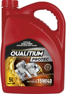 масло минеральное qualitium protec 15w-40 5l