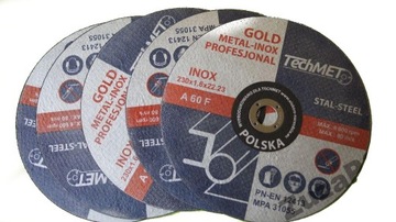 TARCZE DO CIĘCIA STALI METALU 230x2 GOLD-INOX