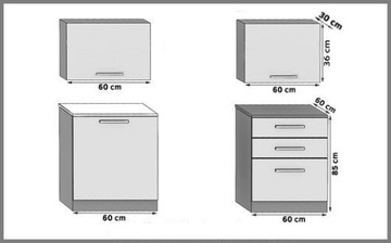 Кухонная мебель Комплект кухонной мебели с ТОП