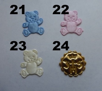 Podziękowania dla gości aniołki anioły podziękowanie z bilecikiem Komunia