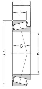 3578/3525 ФЕРСА конический 44,45х87,31х30,162
