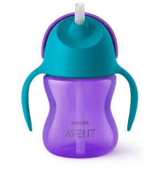 AVENT Kubek niekapek bidon ze słomką 200ml 9m+ GIR