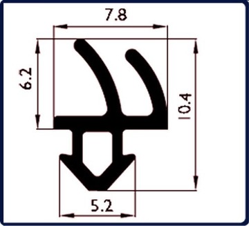 Уплотнитель оконный Rehau Skrz Черный KR10 (s1388)