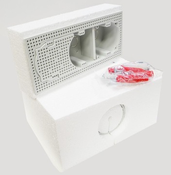 Puszka elektryczna trzykrotna do elewacji, montaż do 3 gniazd, KOPOS