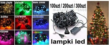 LAMPKI CHOINKOWE LEDOWE NIEBIESKIE 100szt / 8 trybów swiecenia! WrocłaW