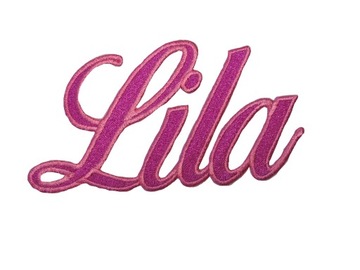 NASZYWKA termo naprasowanka aplikacja imię 4 cm