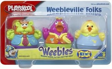 PLAYSKOOL WEEBLES ZWIERZACZKI KIWACZKI 3-PAK