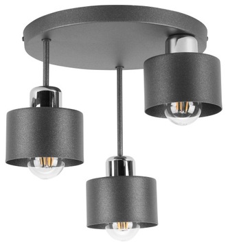 LAMPA WISZĄCA SUFITOWA PLAFON METALOWA E27