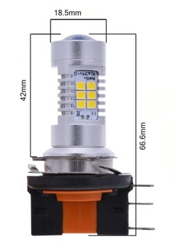 Светодиодная лампа H15 12V CANBUS 1900лм дневная и длительная