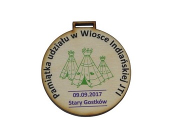 medal ze sklejki okolicznościowy pamiątka 50 szt.