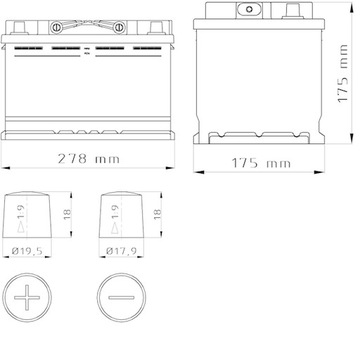 Аккумулятор Bars Silver 12В 75Ач 680А (EN) P+