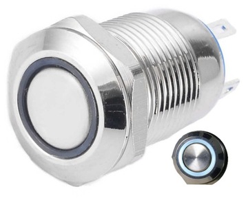 PRZYCISK WANDALOODPORNY 12mm MONOSTABILNY 2A/250 B