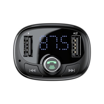 FM-ПЕРЕДАТЧИК BASEUS АВТОМОБИЛЬНОЕ ЗАРЯДНОЕ УСТРОЙСТВО BLUETOOTH MP3 2x USB SD/TF 3.4A