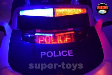 SUPER SAMOCHÓD POLICYJNY NA AKUMULATOR MIĘKKIE KOŁ