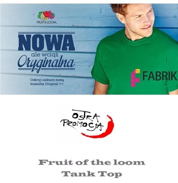 ФУТБОЛКА БЕЗ РУКАВОВ 5KOL FRUIT OF THE LOOM L