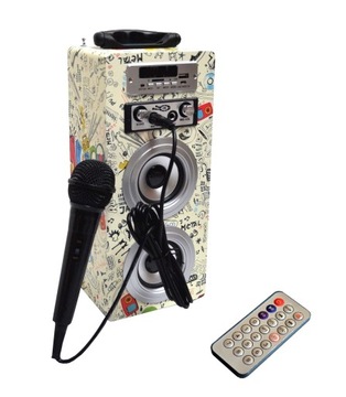 GŁOŚNIK BLUETOOTH MIKROFON KARAOKE ECHO PRZENOŚNY!