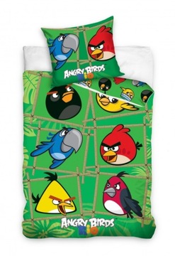 ANGRY BIRDS RIO STELLA POŚCIEL DWUSTRONNA 160x200 #8019