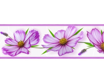 Pas dekoracyjny ozdobny na ścianę Deco Border 83 kwiaty